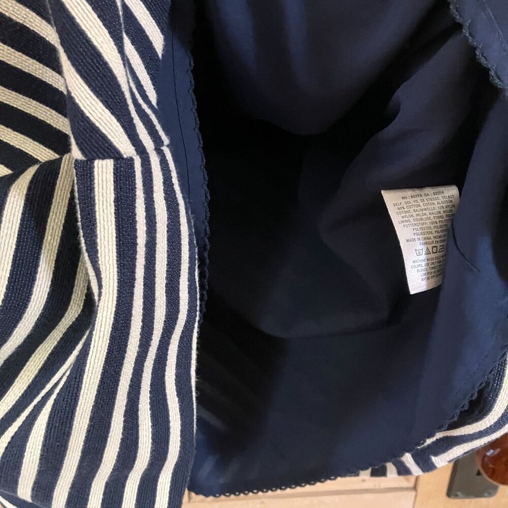 Anthropologie Womens Maeve Miltred Striped Nautical Dress Size 8 Blue SP NWOT - Picture 8 of 12